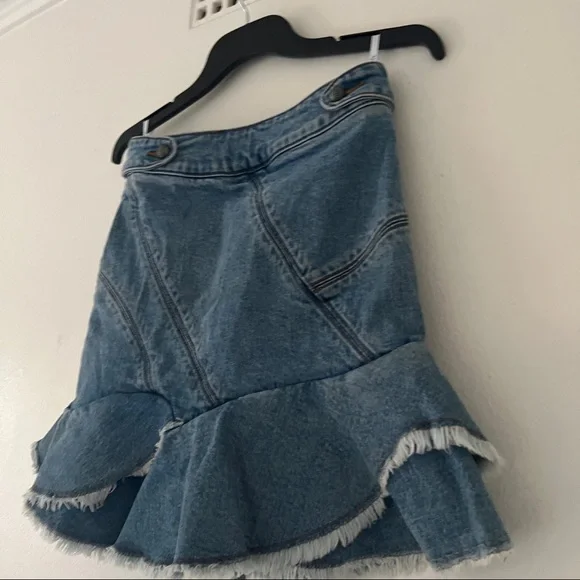 AJE Denim Mini Skirt • Classic Wash • Second Hand • Size 4AU RRP $295 - Picture 7 of 16
